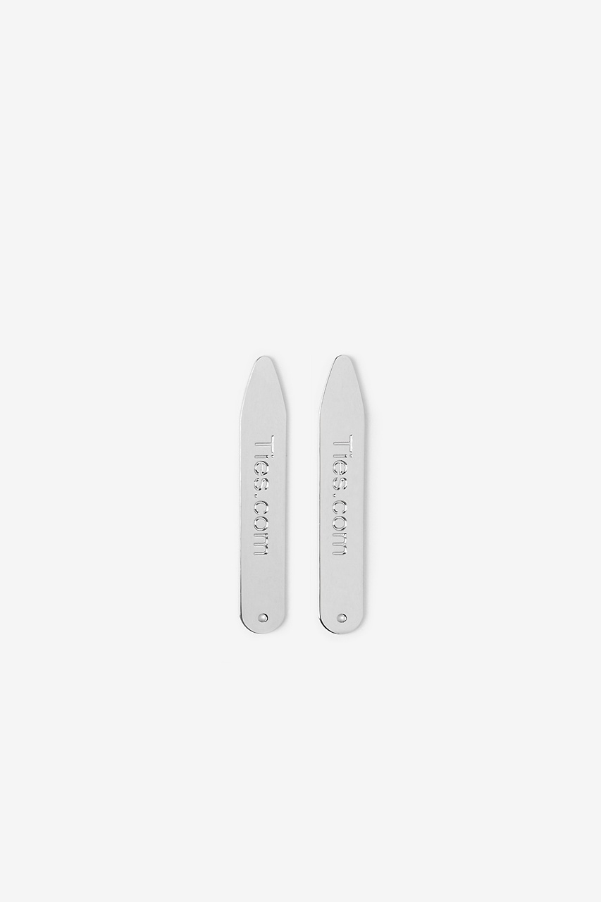 A Pair Of Silver 2" Collar Stays